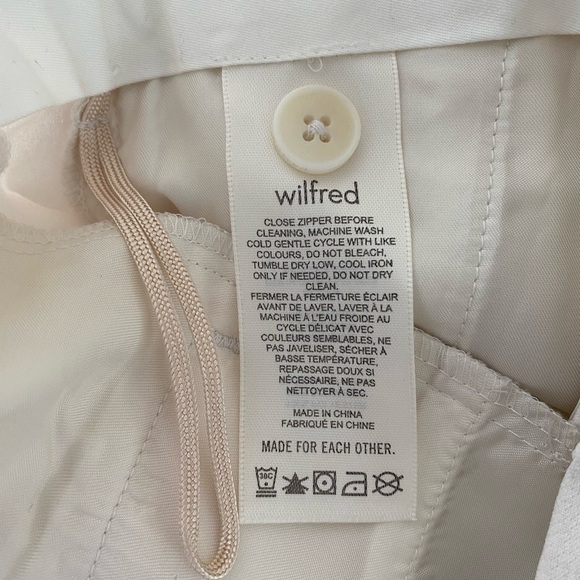 Wilfred pants. Size 4, off-white - Picture 2 of 3